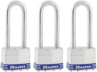 Master Lock Padlock, Laminated Steel Lock, 1-3/4 in. Wide, 1TRILJ