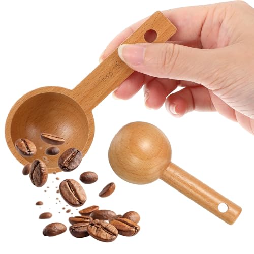 Image of 2Pcs Stainless Steel Measuring Spoons, Long Handle Scoop Spoon Set for Coffee Protein Powder Baking, 15ml Tablespoon Kitchen Utensils Dishwasher Safe