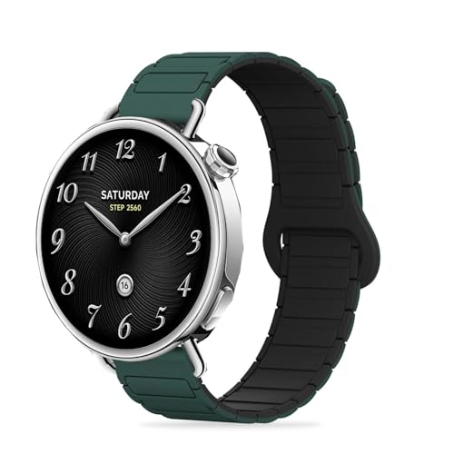 [HUKWIMO] Xiaomi Watch S4 41mm �Ή� �o���h �����x���g �X�}�[�g�E�H�b�` ���C �o�b�N���t�� �X�e�����X�������o���h �t�@�b�V���� �L�k ��� �T�C�Y�����\ �j�����p �אg �i�_�[�N�O���[��×�u���b�N�j