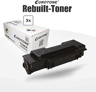 Eurotone 3x Toner for Kyocera FS-3900, FS-4000 DN/DTN - replaces black TK-320 BK Shell - compatible Premium Alternative - recycled non oem Consumables
