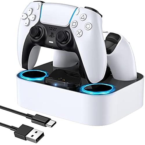 LVFAN Dual Controller Charger Station for PS5 Controllers