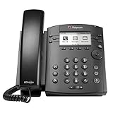 POLYCOM 2200-46135-025 VVX 300 6-line Desktop Phone with HD Voice (PoE without Power Su (Renewed)