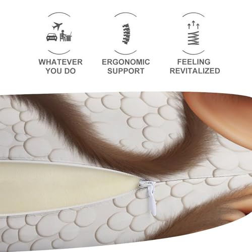 Almohada de viaje espuma viscoelástica tamaño único miniatura 5
