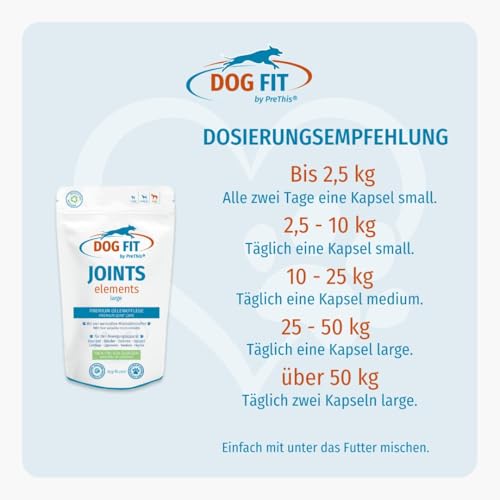 Joints Elements für Hunde I Mit Glucosamin, Chondroitin, MSM & Kollagen I Ohne künstliche Zusätze (Large ab 25 kg) – Bild 6