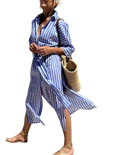 Caratteristiche: vestiti estivi donna, scollo a V, boho, maniche a 3/4, fiori, righe. Stile unico, creare fascino sorprendente, ti fanno più bella, alla moda, bella ed elegante.