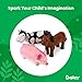 Boley Soft Farm Animal Toys - 6 Piece Small Farm Animal Figures for Kids Ages 3 and Up - Cute Soft Plastic Animal Figurines Set - Farm Animals for Toddlers