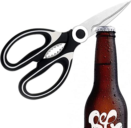 Kitchen Shears, Sharp Stainless Steel Kitchen Scissors, All-Purpose Heavy Duty Scissors Essential In Kitchen Gadgets, Dishwasher Safe #TOP5