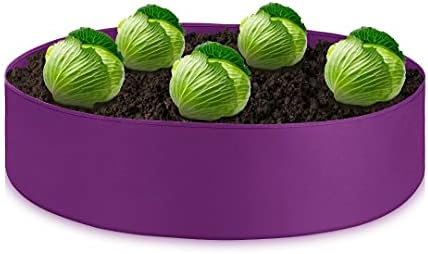 AXABING Extra Large Fabric Raised Planting Bed Round Raised Planter Grow Bag Garden Bed Bag Vegetable Grow Bag Plant Bed Planter Container Growing Cultivation Plant Bag