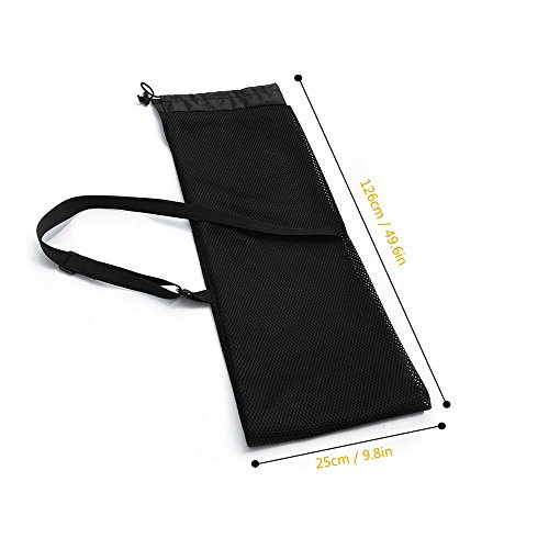 Saco de remo, Andoer Malha com cordão para caiaque Saco de remo para canoas e eixo dividido Tampa pa