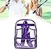 Yiju Tennis Sports Backpack, Badminton Bag, Gym, Transparent, Professional Fashion Waterproof Tennis Bag Raquet Carrier, Purple