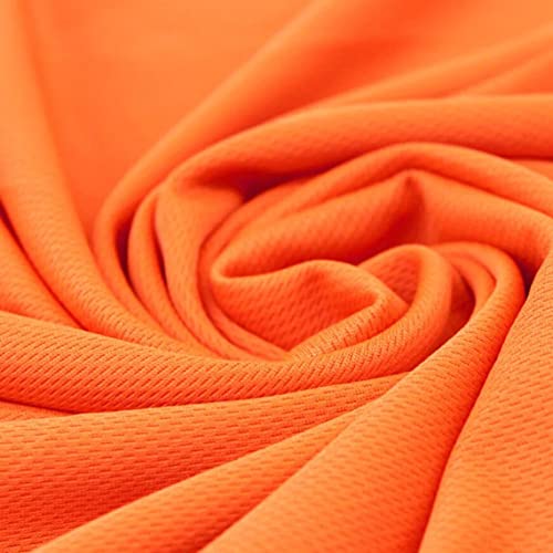 Premium Orange Dimple Mesh Fabric by Texco Inc – Versatile 100% Polyester Athleticwear & DIY Material for Sports Jerseys and Home Projects – 1 Yard