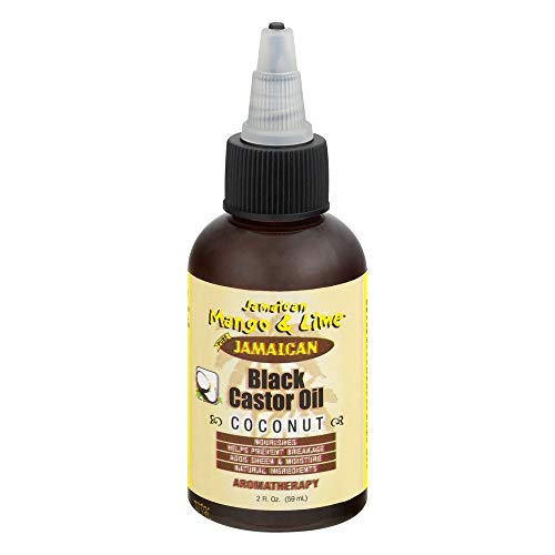 Jamaican Mango & Lime Black Castor Oil, Coconut 2 Oz,Pack of 2
