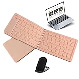 ➥Portabilité facile : emmenez votre bureau n'importe où avec notre clavier pliable. Sa conception double le rend facile à transporter et vous permet de profiter de la commodité de la productivité sans fil à tout moment et en tout lieu.