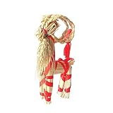 OGWSRK Straw Goat Christmas Goat Swedish Straw Goat Handmade Julcock Yule Goat Messenger - Childhood Memory Series Decora (4in*1.8in*8in)