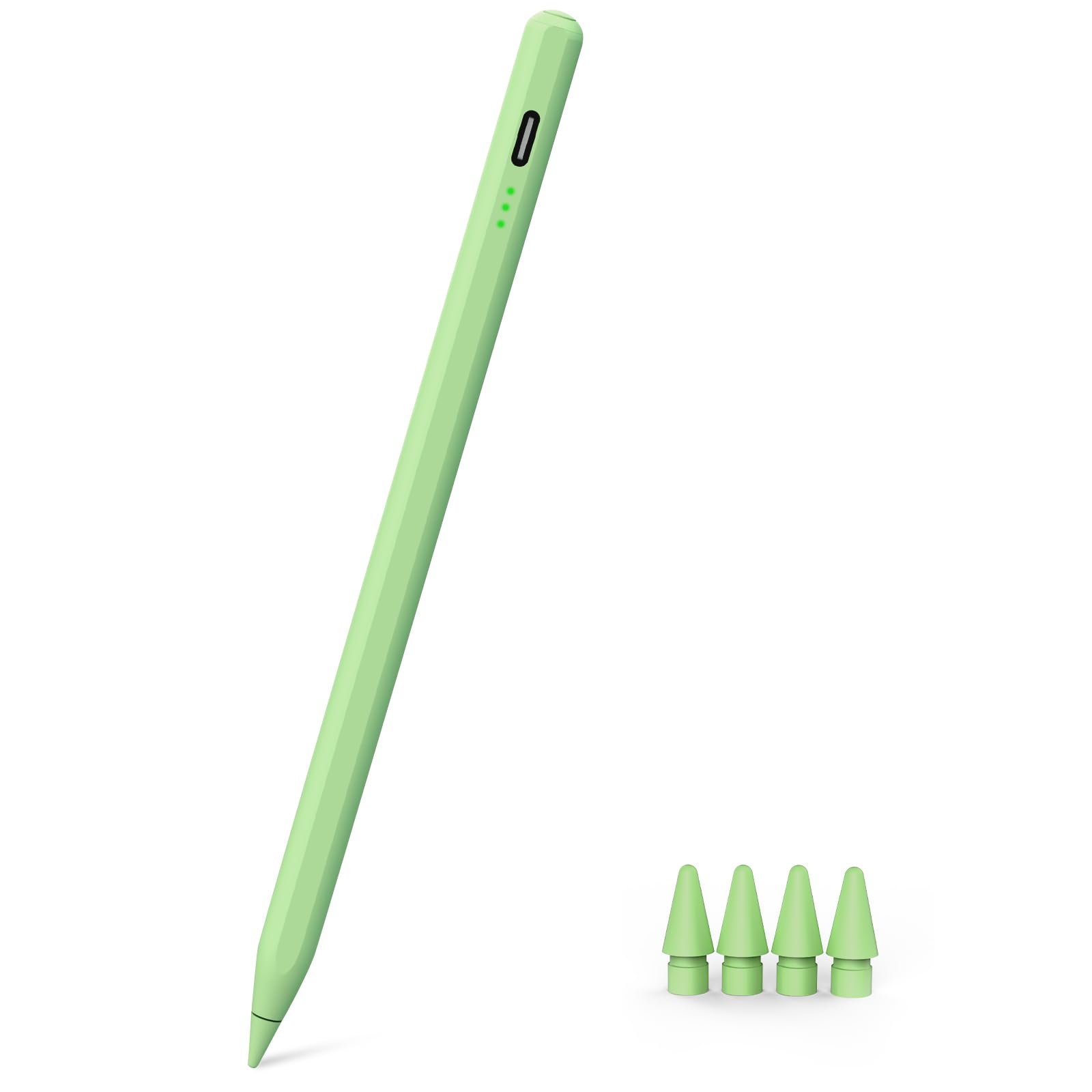 Varkda Grün Stift für iPad (2018–2026) – Hochpräzise, 2-fache Schnellladung | Kompatibel mit iPad 6.–11. Gen (A16), iPad mini 5/6/7, iPad Air 3.–6. Gen (M2/M4), iPad Pro 11/12,9"1.–6. Gen, M4 11/13"