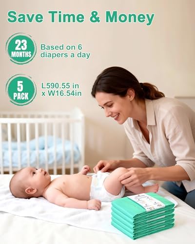 5 Pack Diaper Pail Refill Bags Compatible with Dekor Plus Diaper Pail, 50% Extra Long Refill, Holds Up to 4350 Diapers, Durable & Odor Locking, Fresh Lavender Scent — view 8