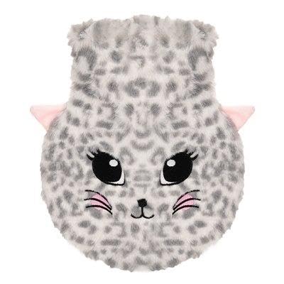 Bouillotte 800 ml en 3D Animal Chat A2Z housse polaire et caoutchouc