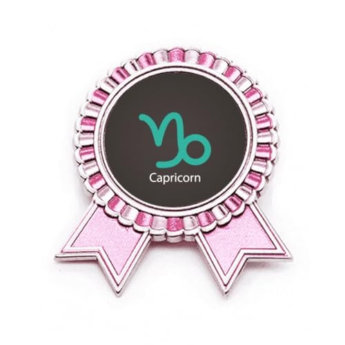 Broche constellation du Capricorne rose en métal M pour sublimer une robe de soirée