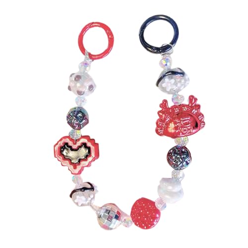 Fashion Women Girls Cellphone Pendant Cord Appedisci Elegante Telefono Gioielli Cinturino per Famiglia Full Crystal Perline Bracciale