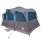 vidaXL Tienda Familiar para 10 Personas, Impermeable, portátil, con Anclajes de Tierra, Cuerdas, espaciosa por Dentro, protección UV. Ideal para Actividades al Aire Libre, Verano, recreación, Sender