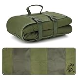 VicBre 200cm x 74cm Schießunterlage Tragbar Gepolstert Faltbare Schießmatte Trainingsmatte Picknickdecke für Reichweitenschießen, Gewehrjagd Camping(Grün)