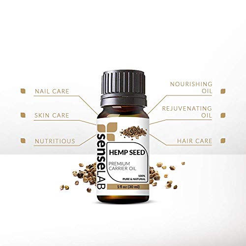 SenseLAB Hemp Seed Oil - 100% Pure Extract Cold Pressed Organic Hemp Seed Oil - Carrier Oil - Moisturizing Hemp Oil Skin… - Image 4