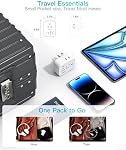 Outlet Extender Travel Cruise Ship Essentials, Multi Plug Wall Outlets 4AC 4 USB (2 USB-C), Protecteur non surgélateur, Adaptateur de prise, Croisière de voyage approuvée