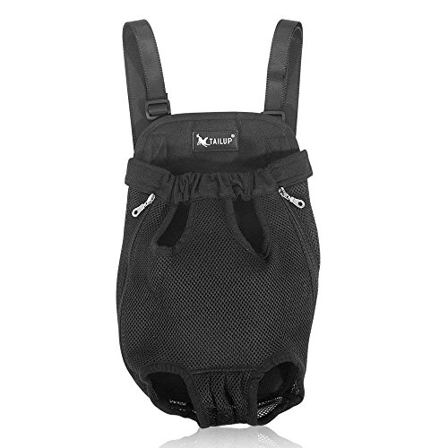 Henweit - Mochila para Transportar Mascotas, Patas Fuera de la Parte Delantera para Gatos pequeños y Perros, Cachorros, Manos Libres, Ajustable, para Senderismo y Viajes