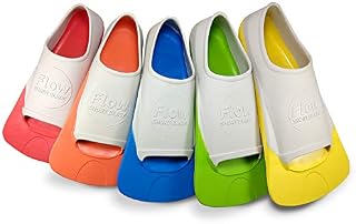 Flow Short Blade Swim Fins for Swimming Pool Lap Training - Youth Sizes