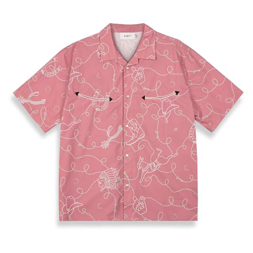 Chemise manches courtes GRIMEY Lone Hand taille M ideale pour vos soirees d'ete et festivals