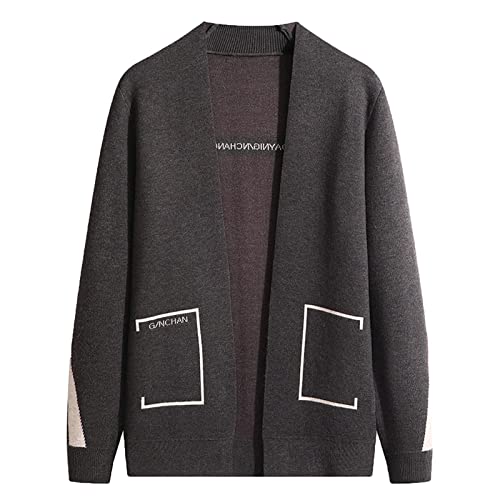 Cardigan long pour homme idéal pour les soirées fraîches d'automne en terrasse
