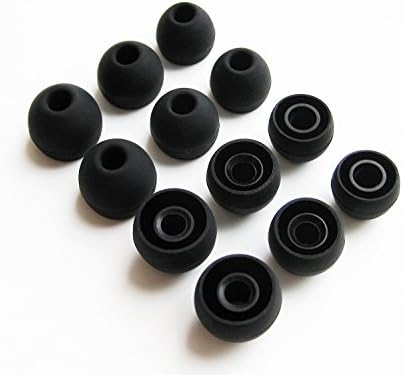 12 S/M/L Black Replacement Eartips Compatible with Monster Beats Dr.Dre Tour Powerbeats urBeats 2 Heartbeats 2 DiddyBeats Turbine Pro Gratitude DNA Diesel VEKTR iSport Victory Immersion Inspiration