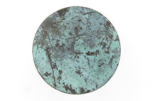 Messingknopf Shabby Chic Linea blu groß 38 mm – Qualität aus Europa seit 1998 - 3