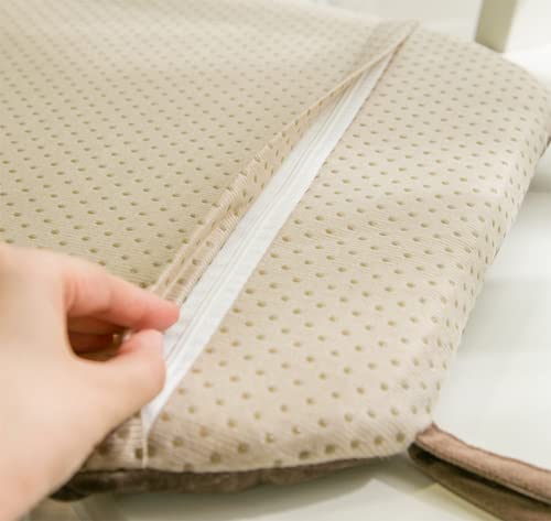Coussins de chaise confortables en velours lavable vert clair antidérapant