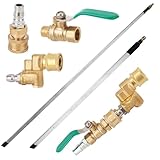 Diegimr Kühlerreinigungsstab-Set, 58cm und 113cm Kühlerreinigungsstab mit Anschlussstück und Ventil für Pkw LKW