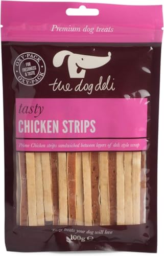 Petface The Dog Deli by Petface Chicken Strips Dog Treats, 100 g (Pack of 5)