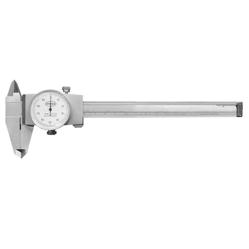 STEINLE 1206 Meßschieber Messschieber Uhrenmessschieber Rundskala 150 mm