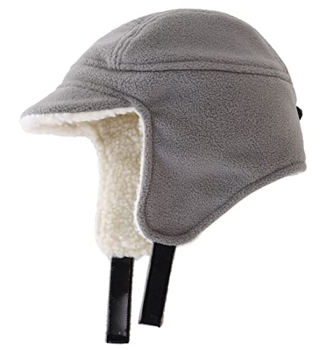 Connectyle Toddler Boys Winter Hats Kids Fleece Hat Warm Earflap Cap with Visor3
