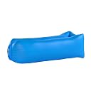Bry Inflatable Lounger Air Chair Sofa Bed Sleeping Bag Couch for Beach Camping Lake Garden (Blue-2) gallery image