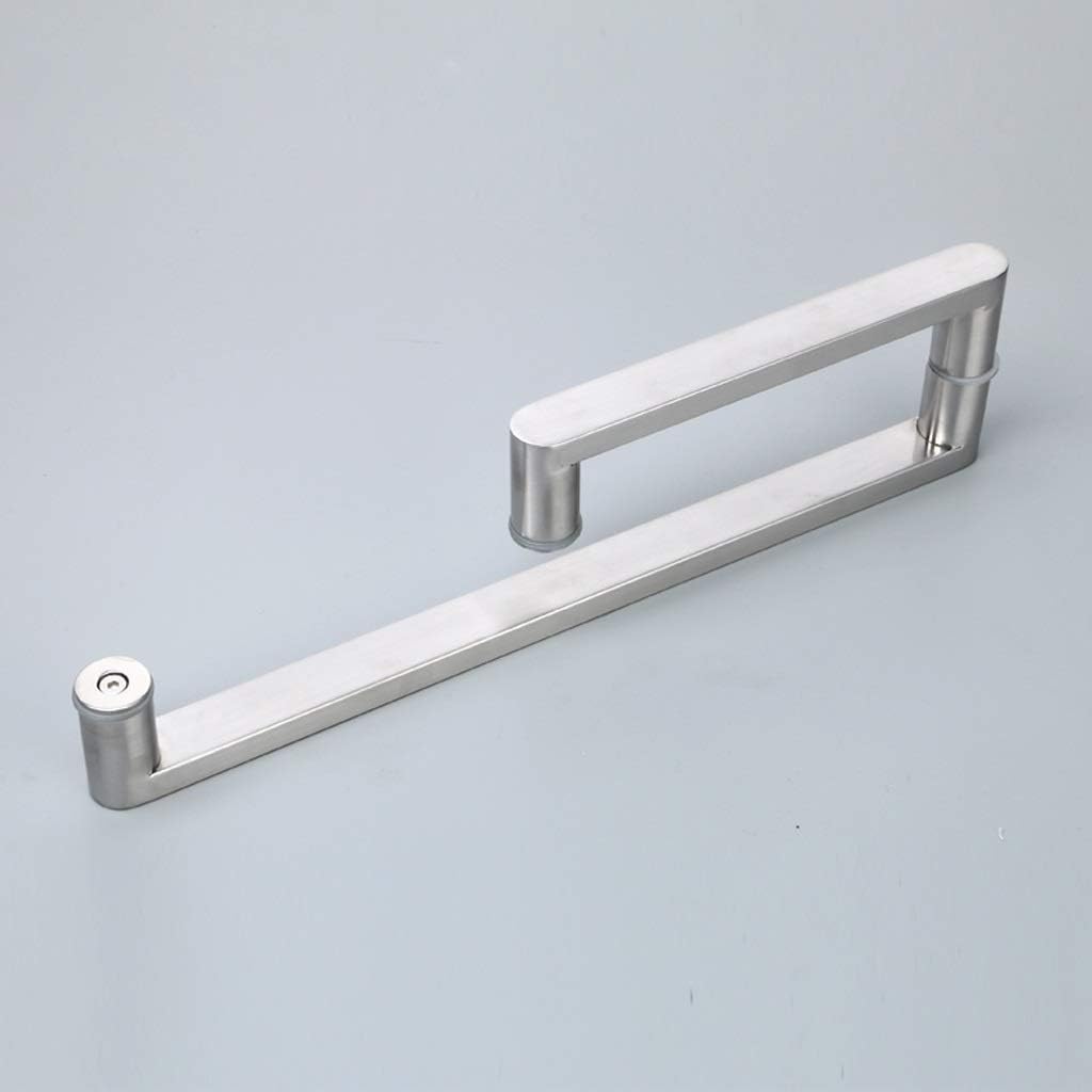 Shower Door Handle for Glass Door |Polished Bathroom Pull Push Door Handle Sets/225Mm+425Mm