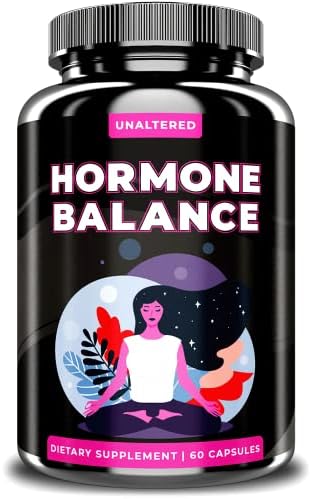 Hormone Balance for Women - First All in One Relief for Fatigue, Bloating, Hot Flashes, Mood Swings, and More - Natural Hormonal Support for PMS, Menopause, PMDD, PCOS - 60 Vegan Capsules