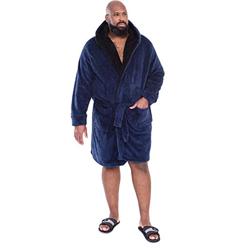 D555 Duke New Quay Super Soft Dressing Gown Navy - 7XL