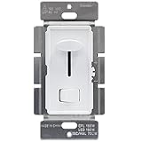 Enerlites 59302 LED Dimmer Switch 3-Way for Dimmable LED/CFL/Incandescent/Halogen, Single Pole - White