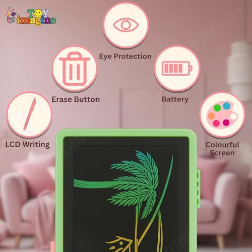 Image of Toy Imagine 2-in-1 Pencil Case with LCD Writing Pad for Kids - Reusable Digital Drawing Slate & Stationery Box | Doodle & Scribble Gift for Boys & Girls (Pack of 1, Color May Vary)