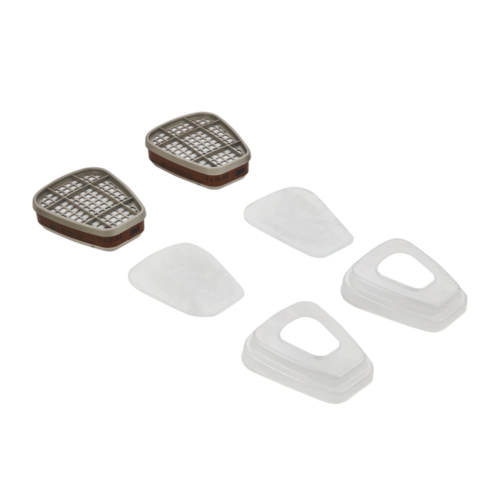 3M Kit filtri per mascherine serie 6000, 6002BC1, A2P2, (2x 6055 A2 + 2 x 5925 P2 + 2x 501 holder), 4PK/CV