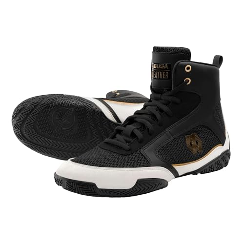 Hayabusa Mayweather Champ Boxing Shoes for Men & Women - Black/Gold, 11