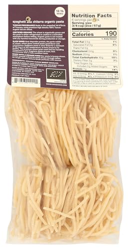  Seggiano Organic Spaghetti alla Chitarra Pasta - USDA Organic, Perfect for Health-Conscious Consumers, Ideal for Pasta 