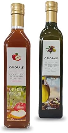 OFLORALE Lebanese Extra Virgin Olive Oil and Apple Cider Vinegar Bundle