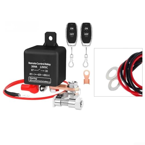 Aislador de batería de 12V 200A con mando a distancia para coches y caravanas 6