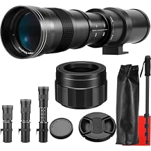 COMMANDER OPTICS 420-800mm f/8.3 Manual Telephoto Zoom Lens for Nikon Z Mount Camera Z30, Z50, Z5, Z6, Z6II, Z7, Z7II, Z9, ZFC Black | Camera Lens